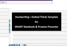 Photo of Handwriting Dotted Thirds Download for SMART Notebook and Prowise Presenter