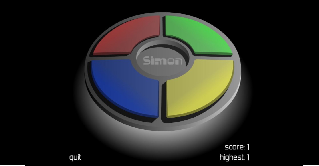 Simon Says Game for your Interactive Screen 