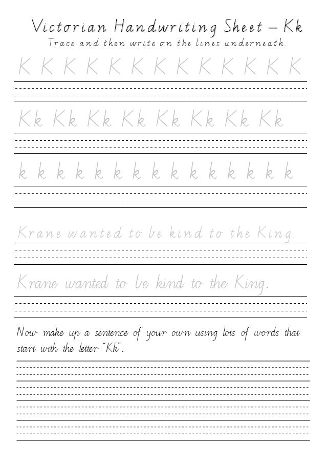 Victorian Handwriting Chart Cursive Writing Practice Sheets | My XXX ...